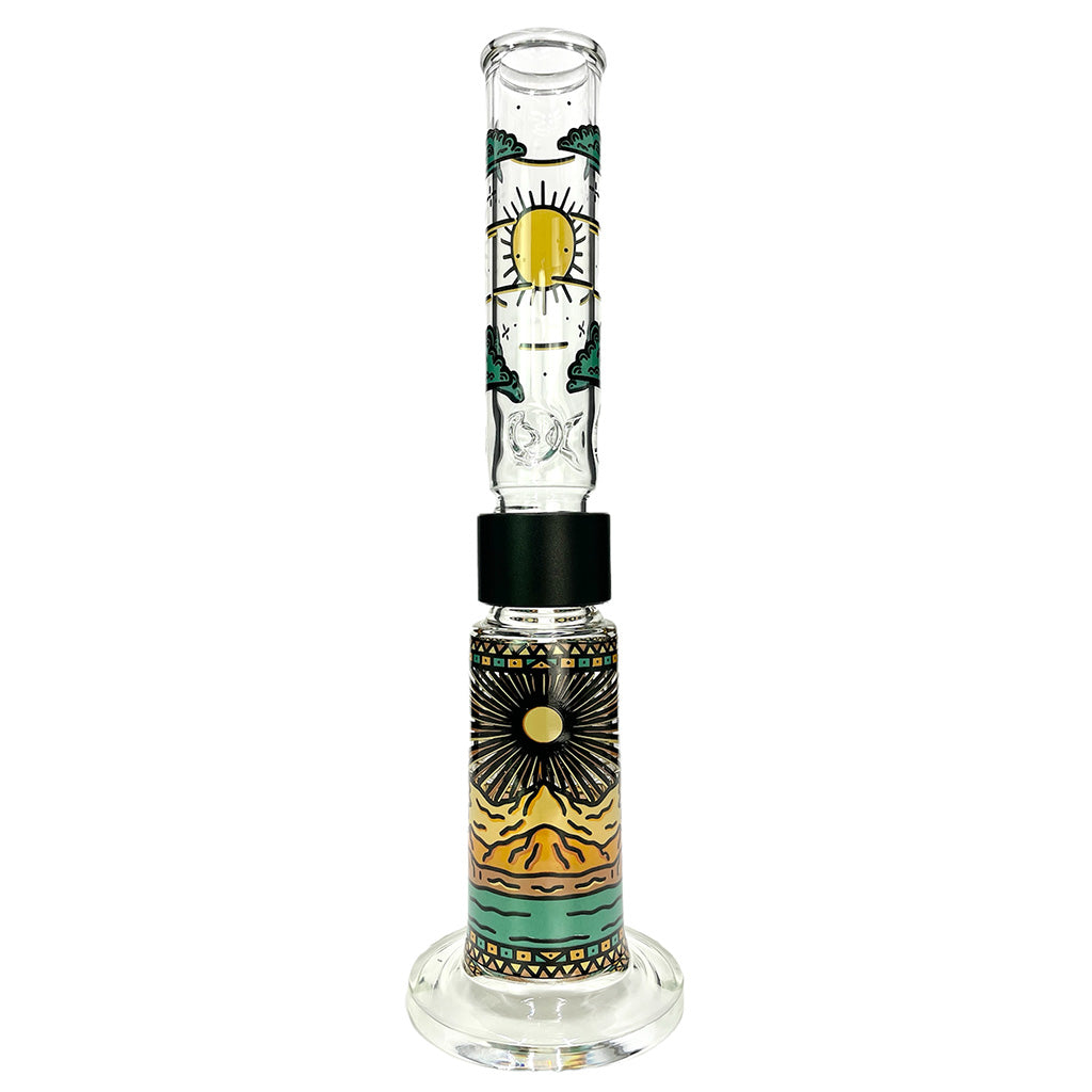 Prism Pipes 15” Desert Dream’n Honeycomb Perc Straight Tube Bong