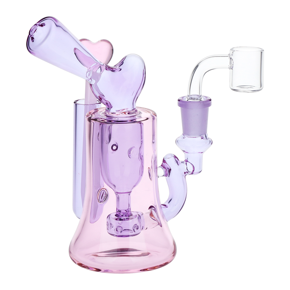 CaliConnected 6.25” Violet Hearts Incycler Dab Rig
